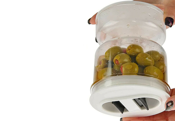 Pickle Jar with Strainer - Option for Two-Pack