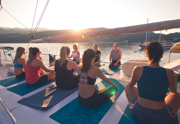 Island Hopping Full Day Wellness Retreat on 81 Ft Luxury Yacht incl Yoga, Meditation, HIIT Workout, Water-Sports, Well-Being Workshop & Healthy Meals - 27th February & 27th March 2021