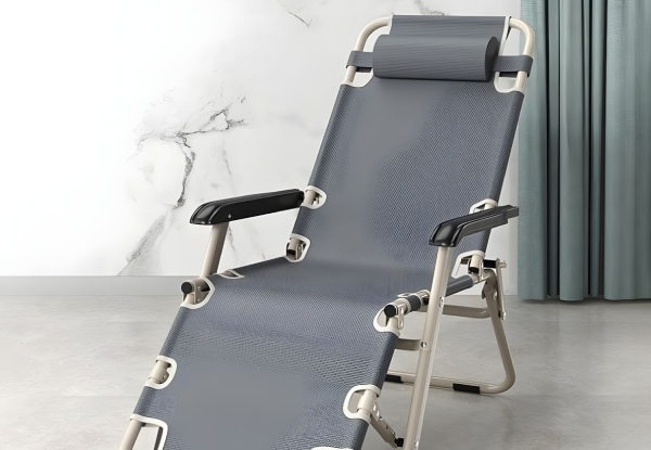 Outdoor Steel Lounge Recliner Chair