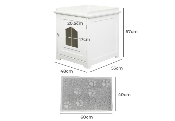 PaWz Fully Enclosed Cat Litter Box