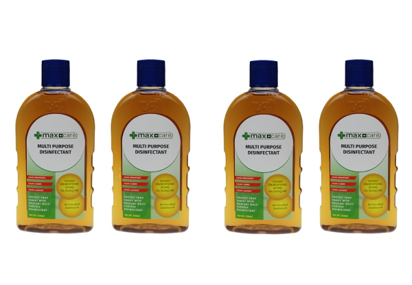 Four-Pack of Maxcare Disinfectant Liquid 500ml