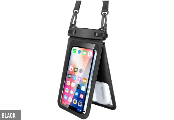 Double Space Water-Resistant Phone Pouch - Option for Two Colours, Two Sizes & Two-Pack Available