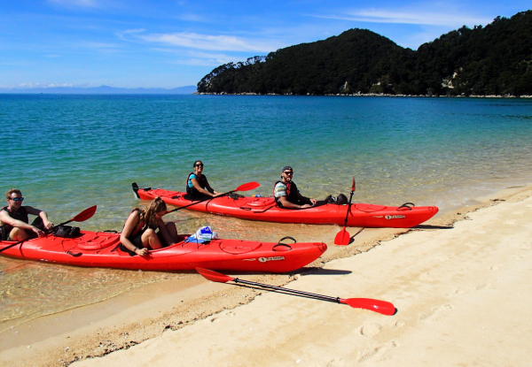 Full Day Abel Tasman Kayak Hire  - Options for Half Day Split Apple Rock Guided Tour