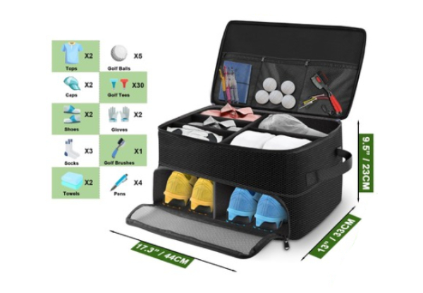 Two-Layer Golf Trunk Organiser