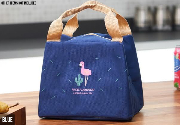 Flamingo Thermal Insulated Lunch Bags - Four Colours Available with Free Delivery