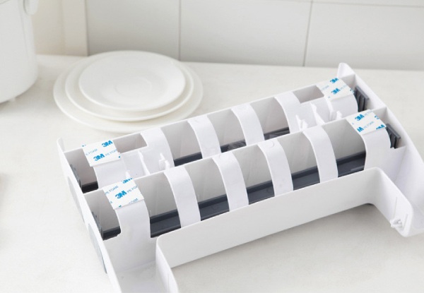 Wall-Mount Paper Towel Holder & Food Wrap Dispenser