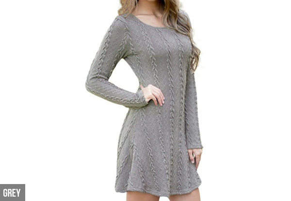 Knit Sweater Dress -  Five Sizes & Five Colours Available with Free Delivery