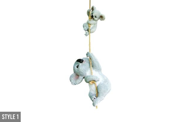 Koala Garden Hanging Statue - Available in Two Styles & Option for Two-Pack