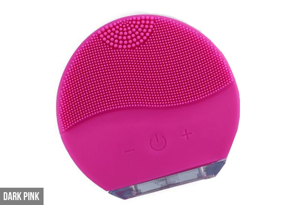 Ultrasonic Silicone Facial Cleansing Beauty Brush with Free Delivery - Two Colours Available