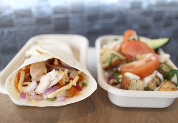 Any Two Large Salads or Wraps - Option for  
Any Four Large Salads or Wraps