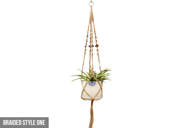 Garden Plant Rope Hanger - Four Styles & Multi-Pack Options Available with Free Delivery