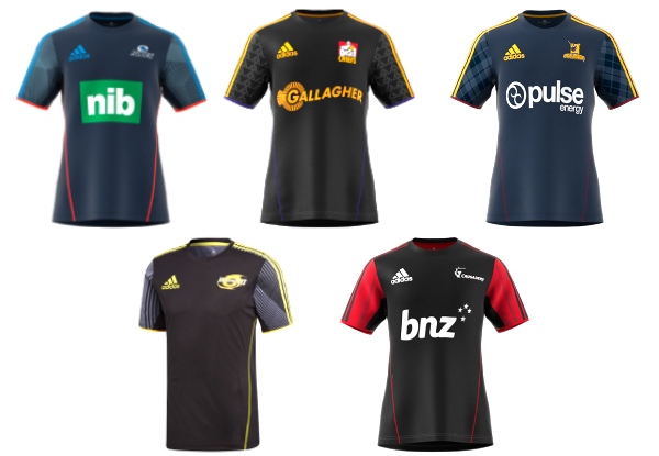 Official Super Rugby Performance Tee Range - Five Styles & Seven Sizes Available