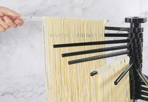 Foldable Pasta Drying Rack with 14 Arms - Available in Two Colours & Option for Two-Pack