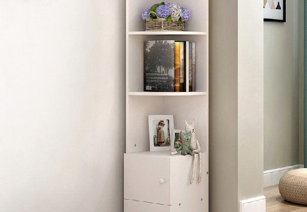 Modern Corner Shelf - Two Colours Available