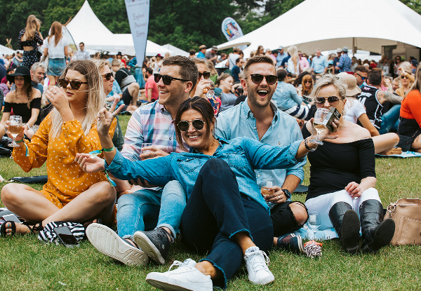 Limited First Release Ticket to the South Island Wine & Food Festival 2019 - Saturday 7th December incl. a Souvenir Tasting Glass, Three Wine Tasting Tickets, & Access to All Features & Entertainment