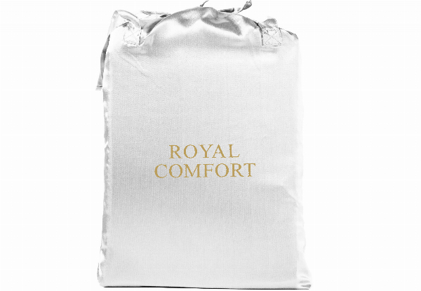 Three-Piece Royal Comfort Satin Sheet Set - Available in Six Colours & Two Sizes