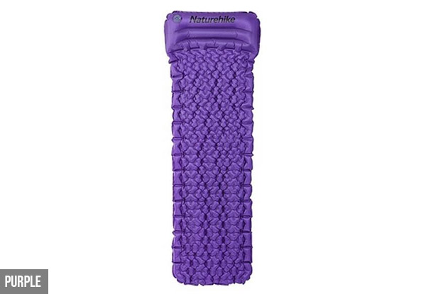 Outdoor Inflatable Cushion Sleeping Bag Mat -  Three Colours Available with Free Delivery