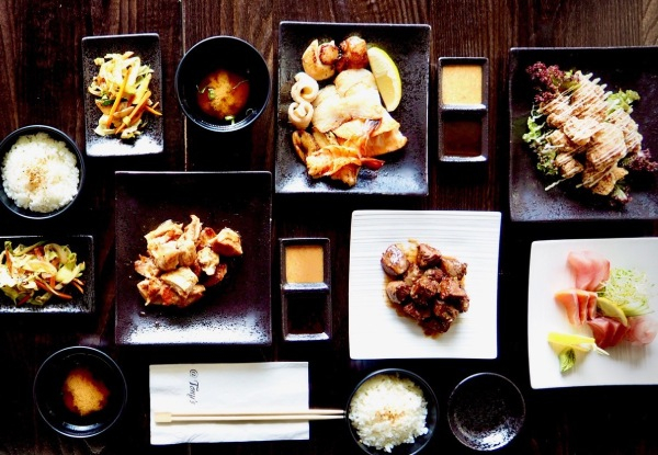 Two-Course Japanese Dinner for Two People, Option for Four People, Valid Seven Days.