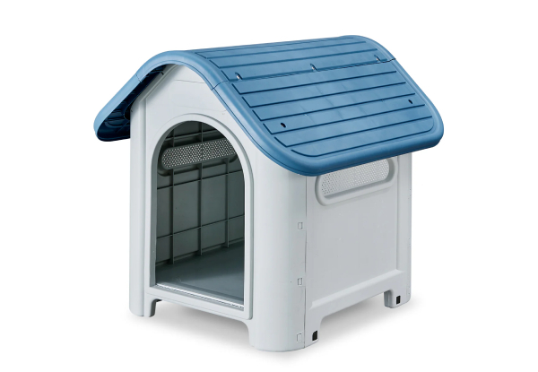 Dog House with Corrugated Roof - Available in Three Colours & Option with Side Door