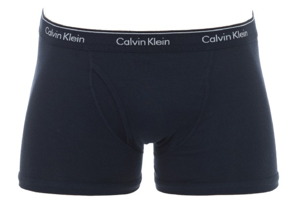 Three-Pack Calvin Klein Men's Cotton Classics Trunk Underwear - Four Sizes & Three Set of Colours Available