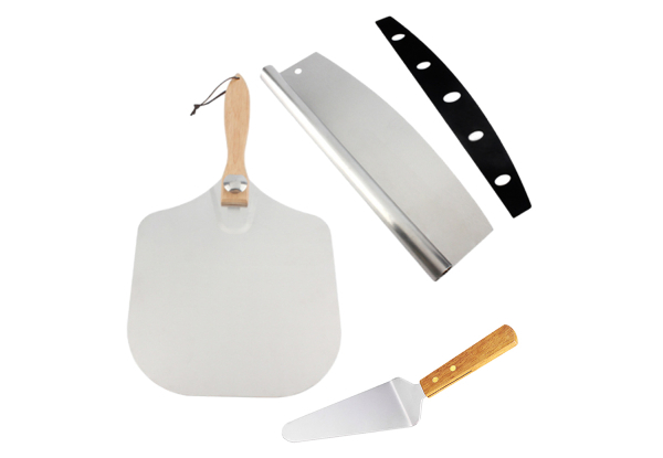 Pizza Spatula Peel Set with Foldable Wooden Handle - Option for Two-Pack