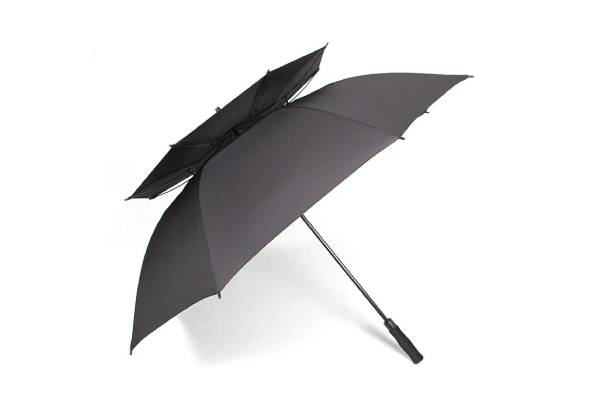 Double Frame Canopy Golf Umbrella - Three Colours Available
