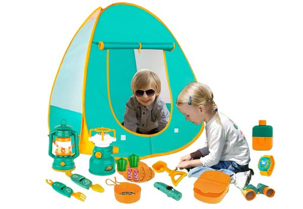 Kid's Camping Set with Pop-Up Tent