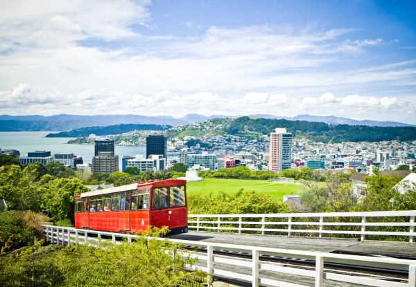 Three-Day Wellington Tour for Two People incl. Four-Star Hotel Accommodation, Hotel Breakfast, Airport Transfer, Weta Workshop & Cable Car Tickets - Option for Family