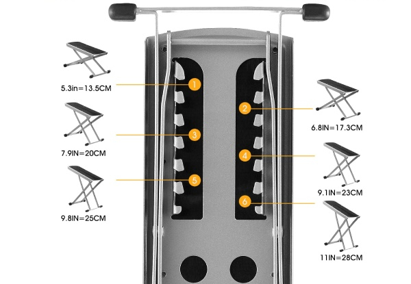 Adjustable Pedicure Foot Rest Stool