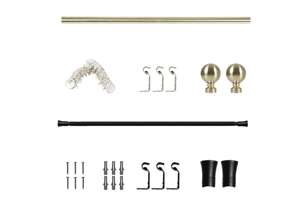 Marlow Extendable Curtain Rod Range - Five Options Available