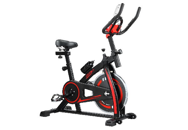 Genki Indoor Training Bicycle with LCD Monitor - Two Colours Available