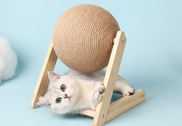 Cat Scratcher Toy & Rotate Ball