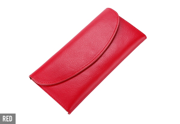 Long Leather Wallet - Seven Colours Available