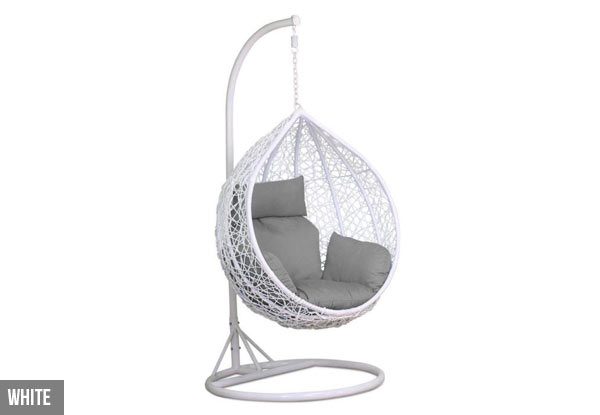 Steel Hanging Egg Chair - Two Colours & Two Sizes Available