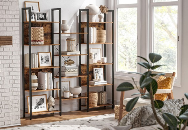 Vasagle Bookshelf Bookcase with 14 Storage Shelves