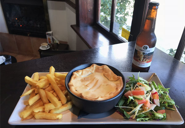 Beer, Pie, Side of Fries & Garden Salad - Valid Tuesday to Sunday