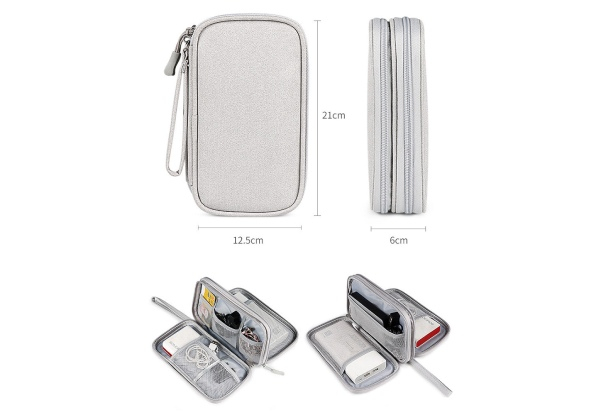 Portable Electronics Travel Bag - Four Colours Available