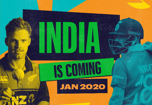Ticket to the BLACKCAPS Taking on India at Sky Stadium in Wellington on January 31st, 2020 (Booking & Service Fees Apply)