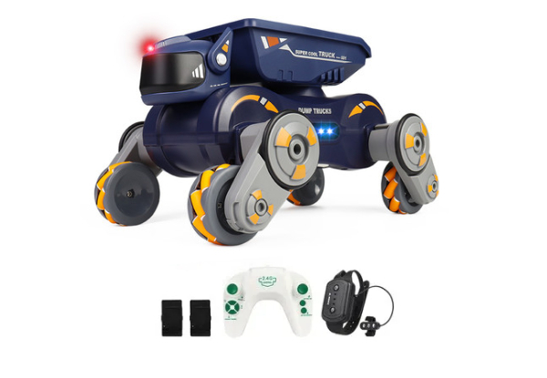 RC Gesture Sensing Robot Dog Toy with Spray Lights & Music - Two Colours Available