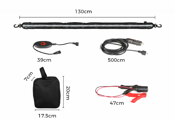 Flexible 12V LED Camping Light Strip - Two Options Available