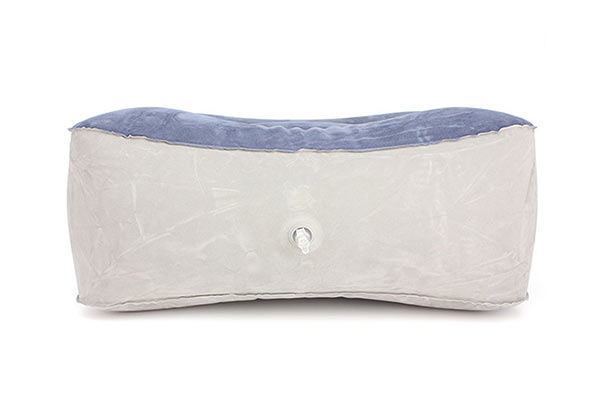 Inflatable Footrest Ottoman Pillow with Pump