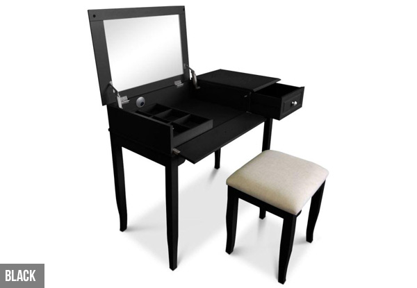 Emily Dressing Table & Stool - Two Colours Available