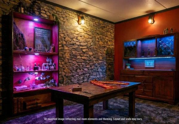 School of Wizardry Escape Room at Escape Rooms Takapuna from $37 per Child or $39 per Adult