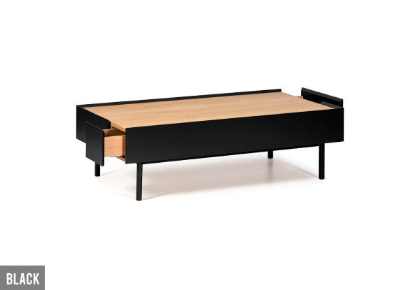 Kentucky Coffee Table with Two Drawers - Three Colours Available