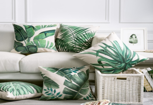Tropical Plant Cushion Cover - 12 Designs Available