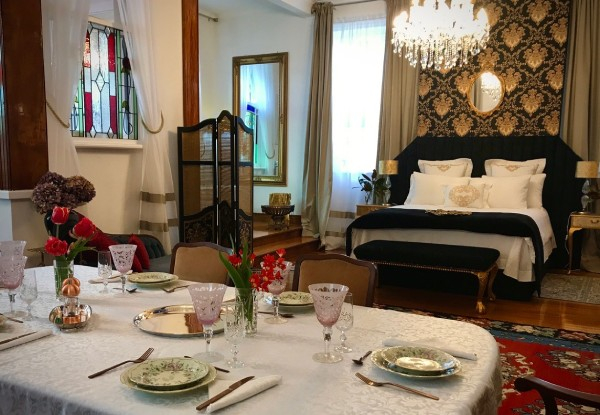 One-Night Royal Experience for Two at The Old Eltham Post Office incl. Cooked Breakfast, Cured Meat & Cheese Platter on Arrival, 25% Off Voucher to use at the Upside Down Eatery, & Late Checkout - Option for Two-Night Stay