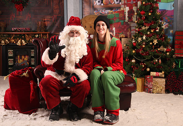 Santa Selfie Magic Castle Family Fun Visit