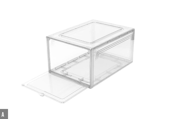 Two-Pack Shoe Display Boxes - Two Options Available