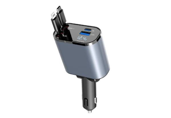 Four-in-One Retractable Car Charger - Three Options Available