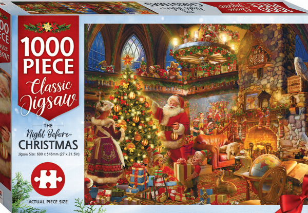 Night Before Christmas 1000-Piece Jigsaw with Free Delivery